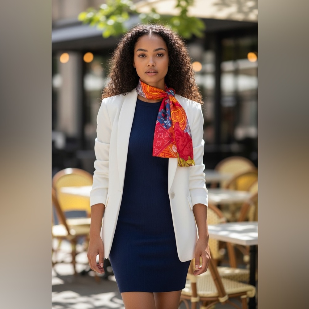 Private Label Red and Orange Scarf